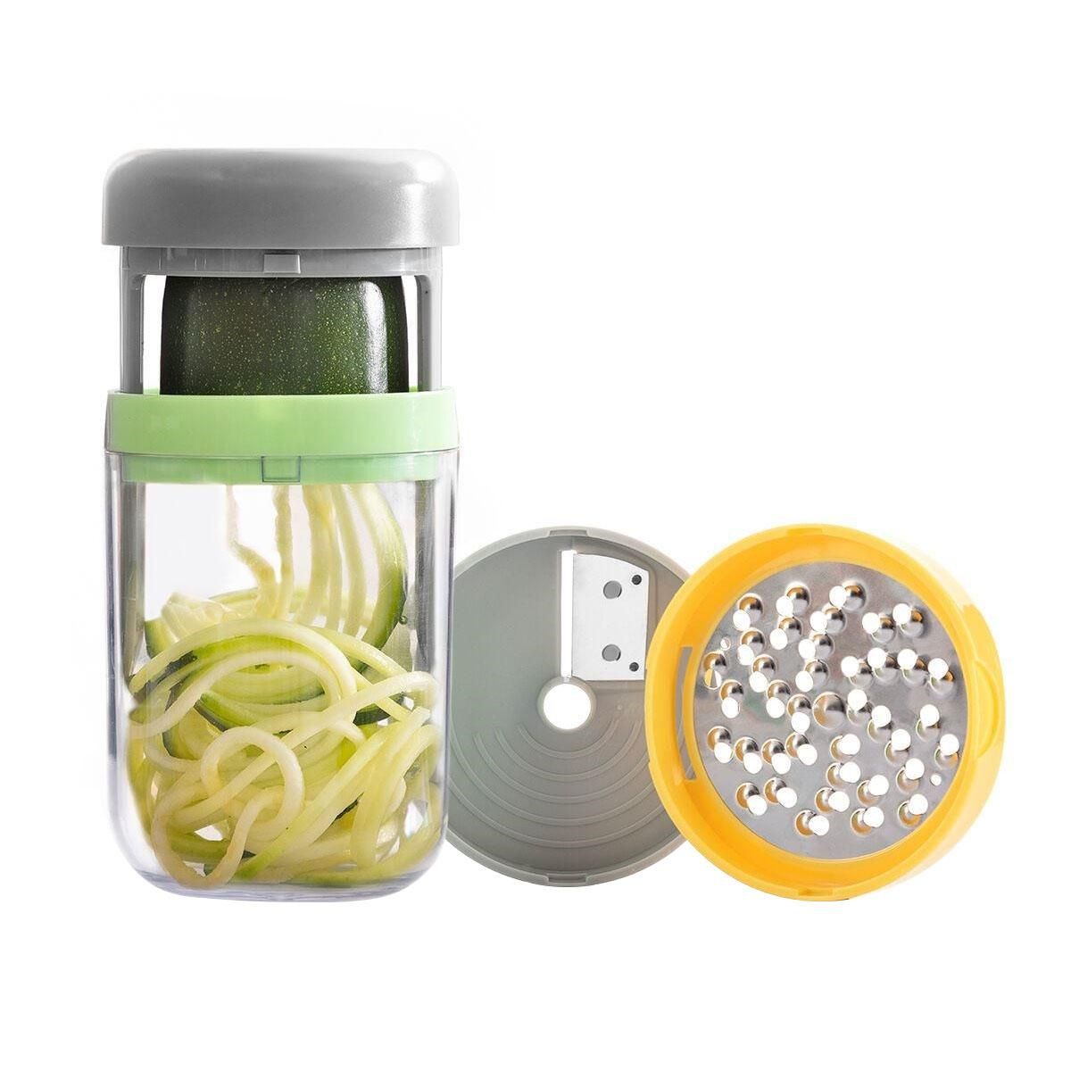 Gem&uuml;se -Spiralschneider und -Reibe mit Rezepten Vigizer InnovaGoods 