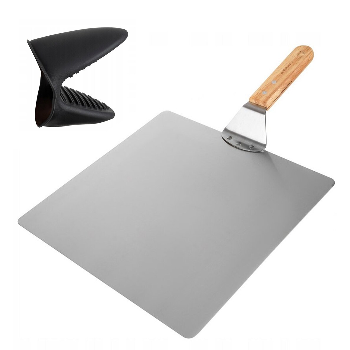 Pizzablech mit Ofenhaube - Edelstahl