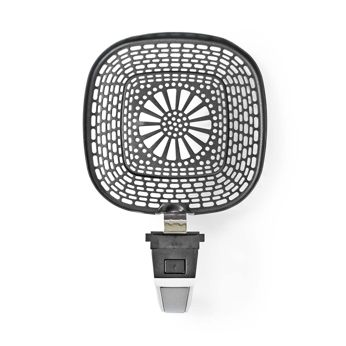 Hei&szlig;luftfritteuse Grillpfanne | Antihaftbeschichtung | Sp&uuml;lmaschinenfest | Metall | Grau 