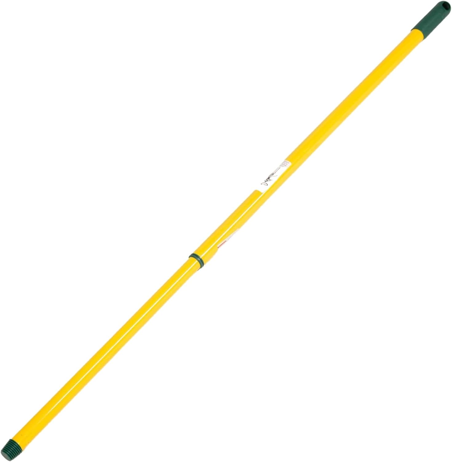 Teleskop Besenstiel mit Gewinde 80-130 cm Gelb Gr&uuml;n Metallstiel f&uuml;r Besen deutsches Gewinde Universalstiel Stab Ersatzstiel Teleskopstiel Ersatzteil Stiel Ersatz Teleskopstange 