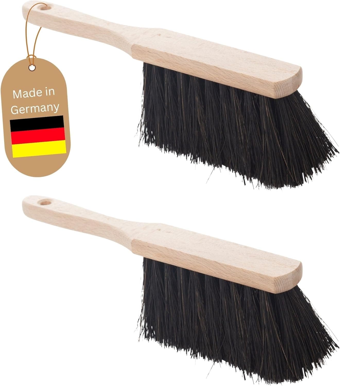 2X Handfeger Klein Arenga Handbesen Auto Kehrwisch Industriehandfeger Auto Schneebesen Holz Hand Brush Handfeger Grob Handfeger Camping Besen Vorzeltteppich Wohnwagen Handfeger Drau&szlig;en 