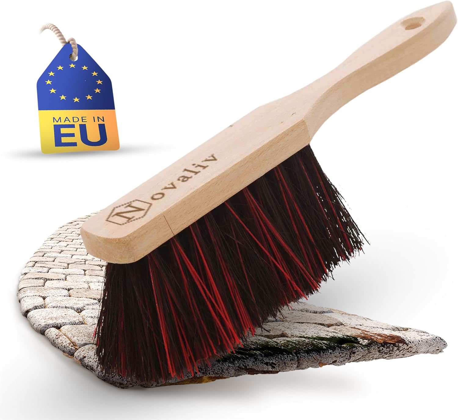 Handfeger Klein Arenga & ELASTON Handbesen Auto Kehrwisch Industriehandfeger Auto Schneebesen Holz Hand Brush Handfeger Grob Handfeger Camping Besen Vorzeltteppich Wohnwagen Handfeger 