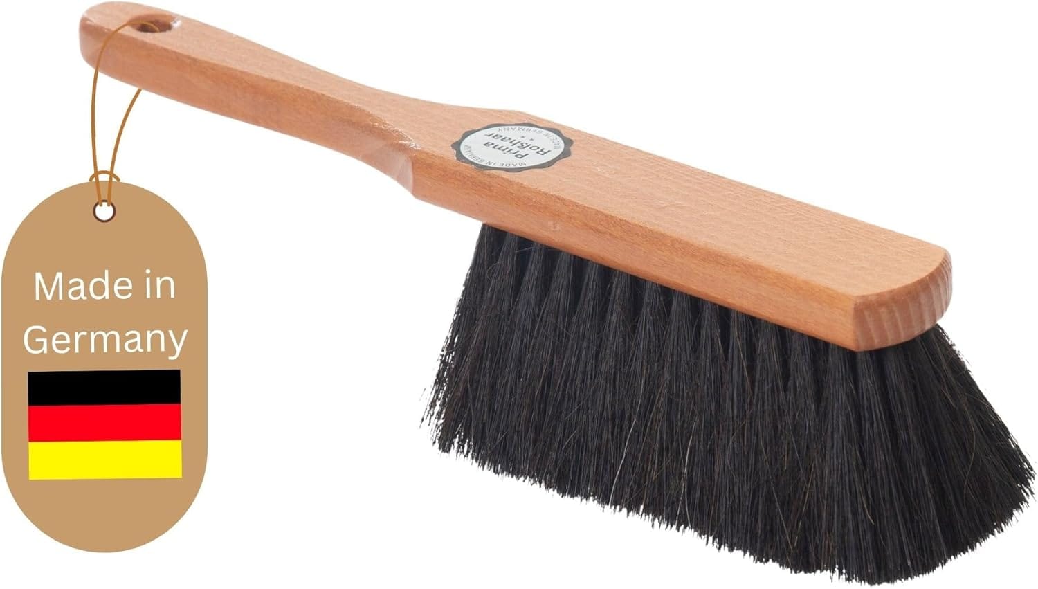 Handfeger ROSSHAAR Mischung Besen weiche Borsten - Schrankbesen Gemischtes Rosshaar Handfeger Auto Besenb&uuml;rste - Idealer Schneebesen Auto Rosshaarbesen Mix Naturborsten Hand Brush Handkehrer 