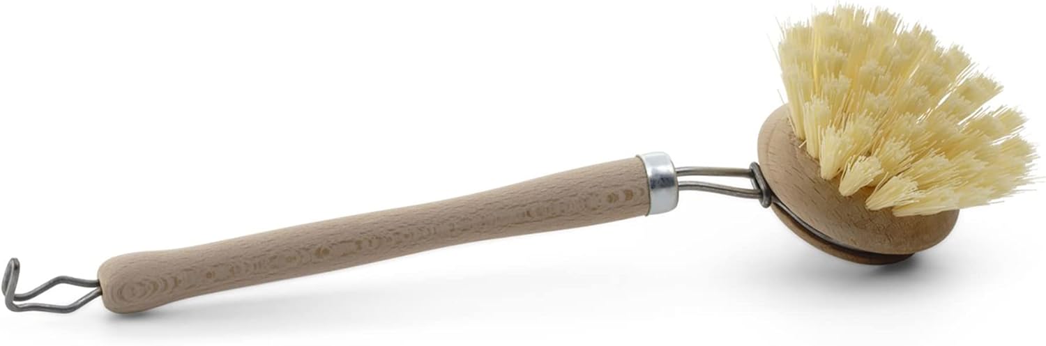 Sp&uuml;lb&uuml;rste I Kunstfibre I Holz I gro&szlig; I Abwaschb&uuml;rste K&uuml;chenb&uuml;rste Geschirr B&uuml;rste Scheuerb&uuml;rste Putzb&uuml;rste B&uuml;rste K&uuml;che Dish Brush Plastikfrei K&uuml;che 