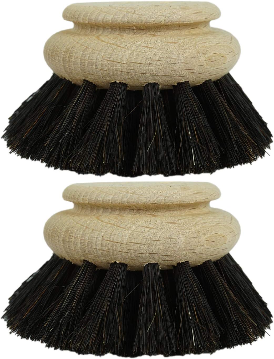 2X Ersatzb&uuml;rste I Rosshaar I gro&szlig; I Wechselkopf Holz Sp&uuml;lb&uuml;rste Abwaschb&uuml;rste K&uuml;chenb&uuml;rste Geschirr B&uuml;rste Scheuerb&uuml;rste Putzb&uuml;rste B&uuml;rste K&uuml;che Dish Brush 