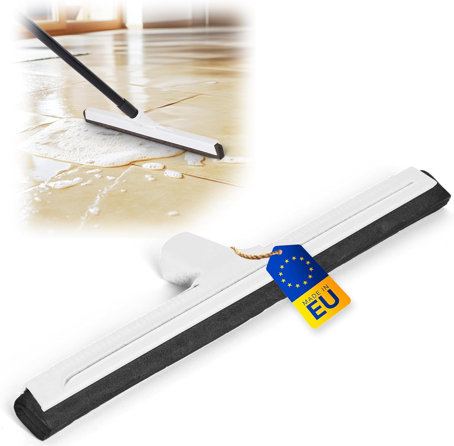Novaliv 5X Badabzieher Kunststoff 43 cm Dusche Wasser Abzieher Schieber f&uuml;r Boden Wasserabzieher Terasse Boden I Badabzieher DuscheXXL breit Fliesen I Abzieher Fenster Profi 