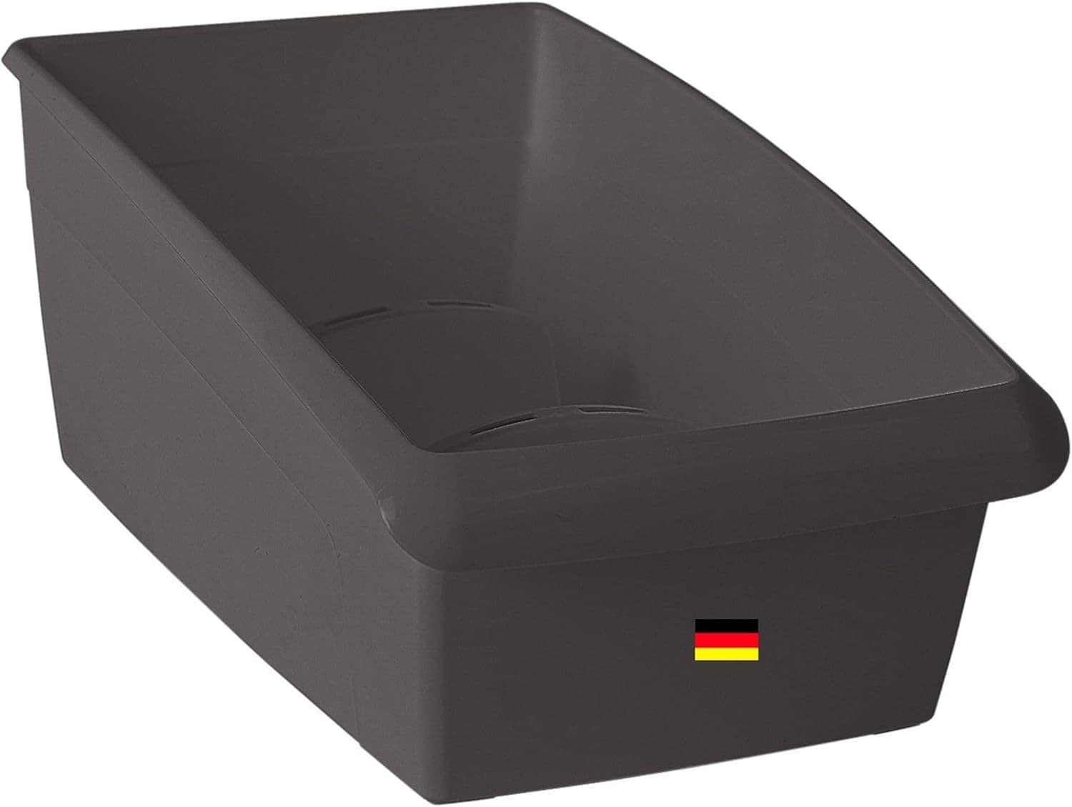Novaliv Kosmetik Organizer klein Schubladen Organizer Badezimmer - 25 x 12 cm ANTHRAZIT GRAU Make-up Pinselhalter ? Aufbewahrung f&uuml;r Schminkpinsel Eyeliner Lippenstift Lipgloss Kosmetikpinsel 