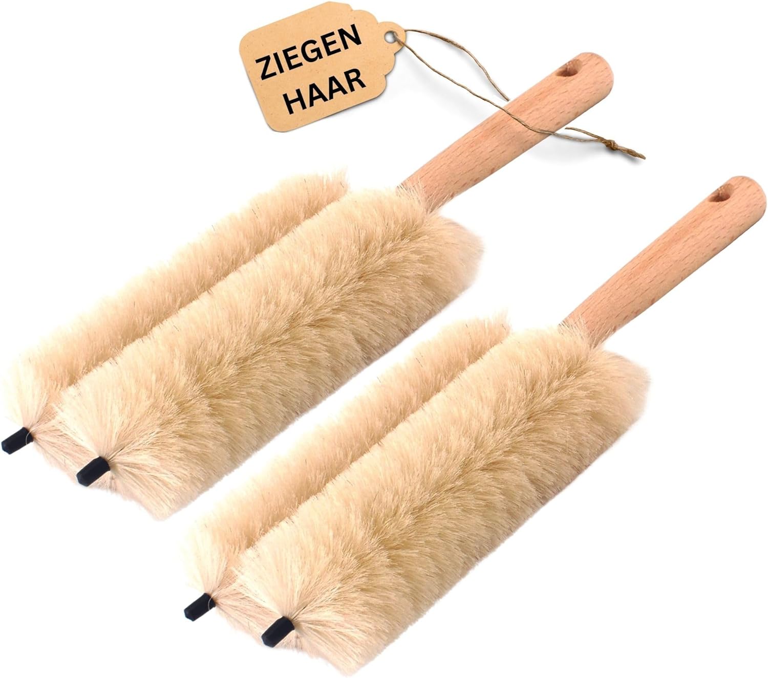 Novaliv 2X Heizk&ouml;rperb&uuml;rste Rippenheizk&ouml;rper Heizungsb&uuml;rste Heizk&ouml;rper Reinigungsb&uuml;rste 29x8x5cm IDEAL als Heizung Reinigungsb&uuml;rste Rippen 2-Fach Gabel Heizk&ouml;rper-Staubwedel dustoff 