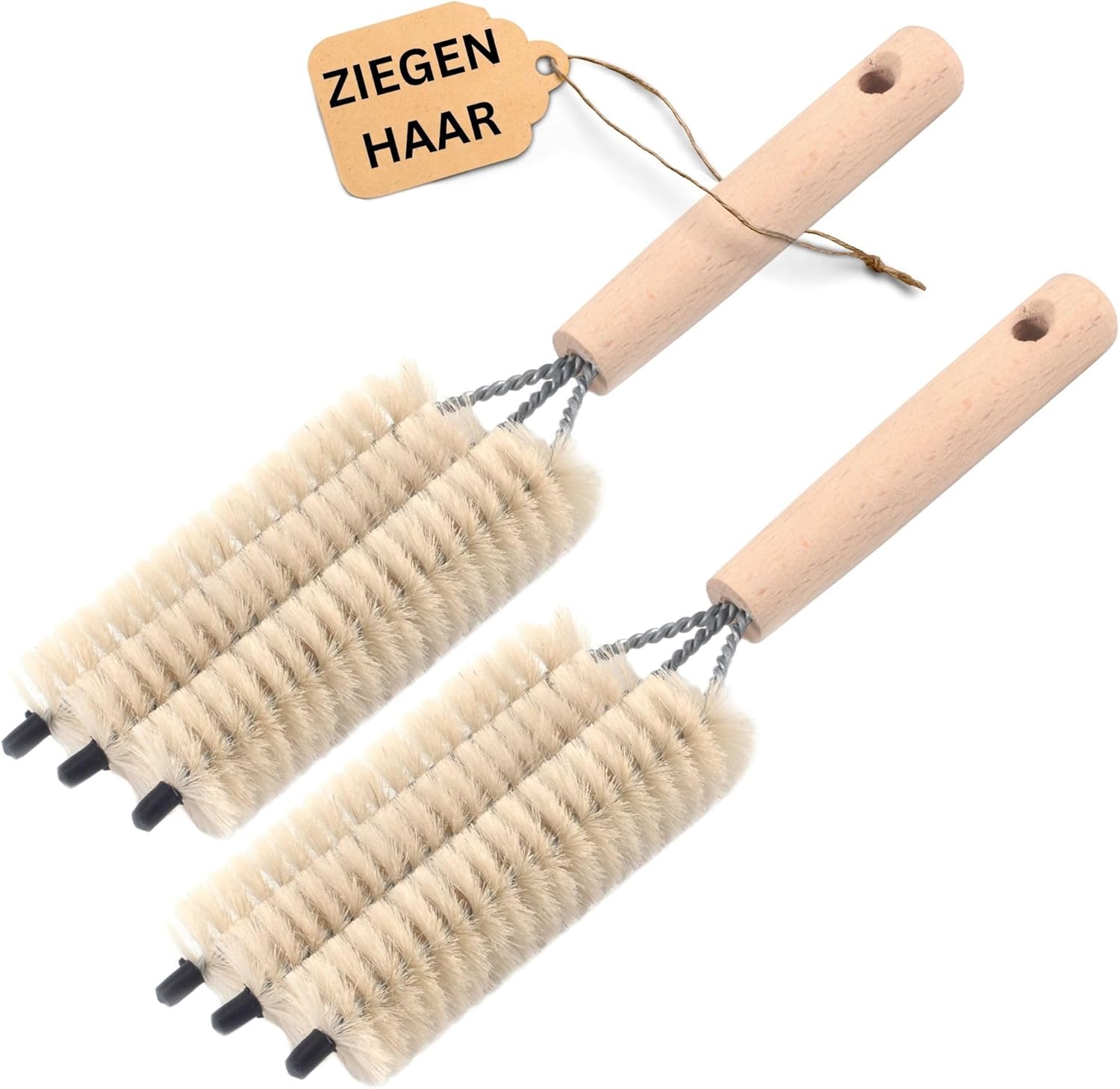 Novaliv 2X Heizk&ouml;rperb&uuml;rste Rippenheizk&ouml;rper Heizungsb&uuml;rste Heizk&ouml;rper Reinigungsb&uuml;rste 25x8x3cm IDEAL als Heizung Reinigungsb&uuml;rste Rippen 3-Fach Gabel Heizk&ouml;rper-Staubwedel dustoff 