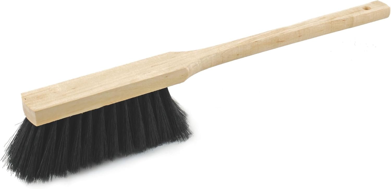 Novaliv Hochwertiger Langstiel Handfeger 45 cm mit Holzgriff feine Kunstborste f&uuml;r Effektive Reinigung Vielseitige Anwendungsm&ouml;glichkeiten im Haushalt Staub Schmutz Haare Langlebig Leicht Reinigen 