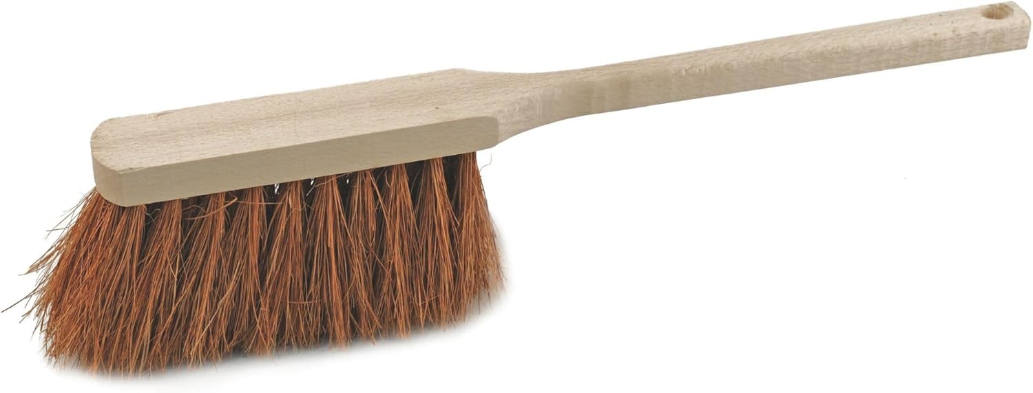 Novaliv Hochwertiger Langstiel Handfeger 45 cm mit Holzgriff feine Kokosborsten f&uuml;r Effektive Reinigung Vielseitige Anwendungsm&ouml;glichkeiten Werkstatt Staub Schmutz Haare Langlebig Leicht Reinigen 