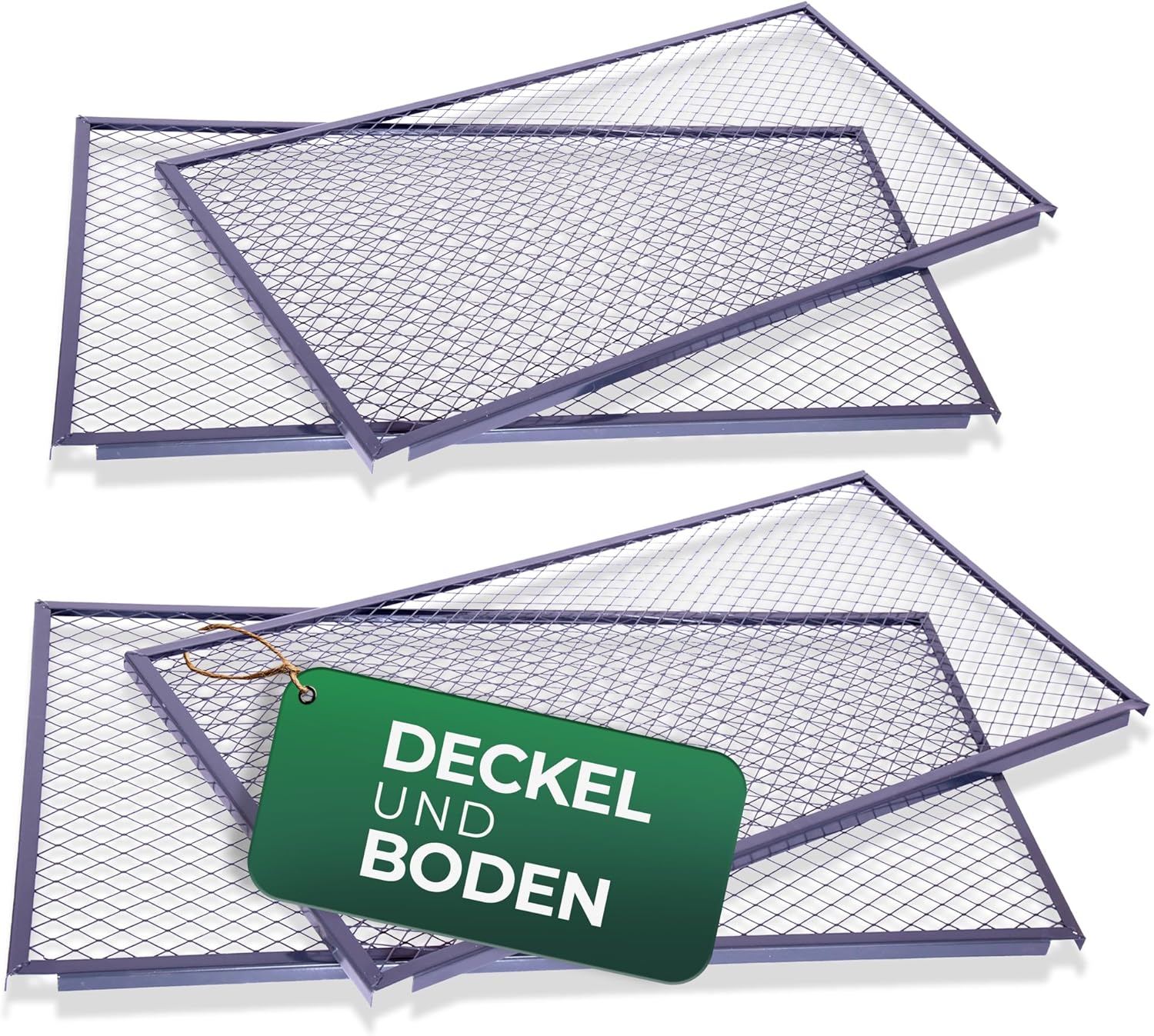 Novatool Garten-Komposter Deckel und Boden, Komposter mit erweiterbarem Stecksytem, pulverbeschichteter Metallkomposter mit 1000 Liter Volumen, Kompost Kompostgitter Kompostkiste Bio Rasenkomposter 