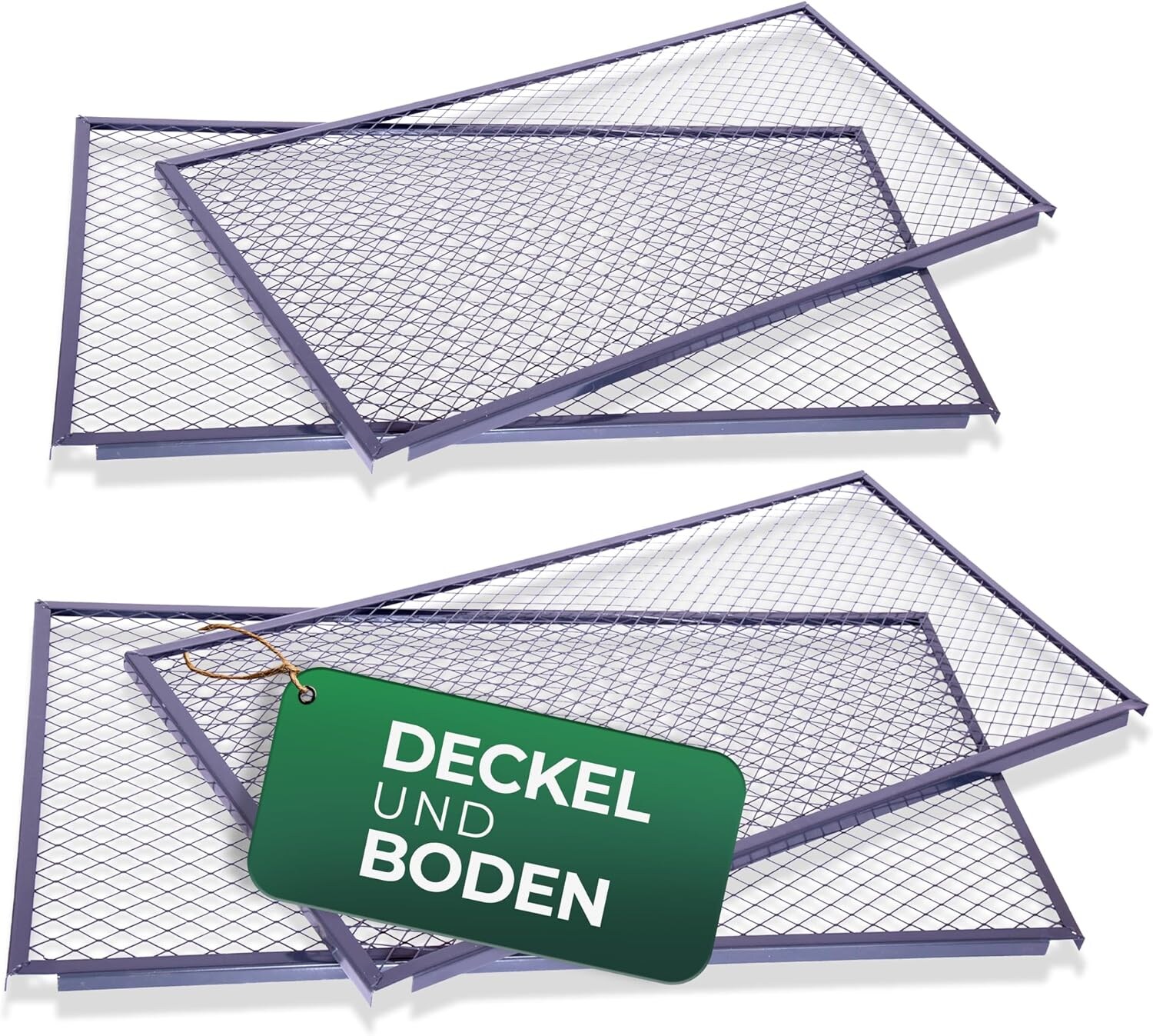 Novatool Garten-Komposter Deckel und Boden, Komposter mit erweiterbarem Stecksytem, pulverbeschichteter Metallkomposter mit 1000 Liter Volumen, Kompost Kompostgitter Kompostkiste Bio Rasenkomposter