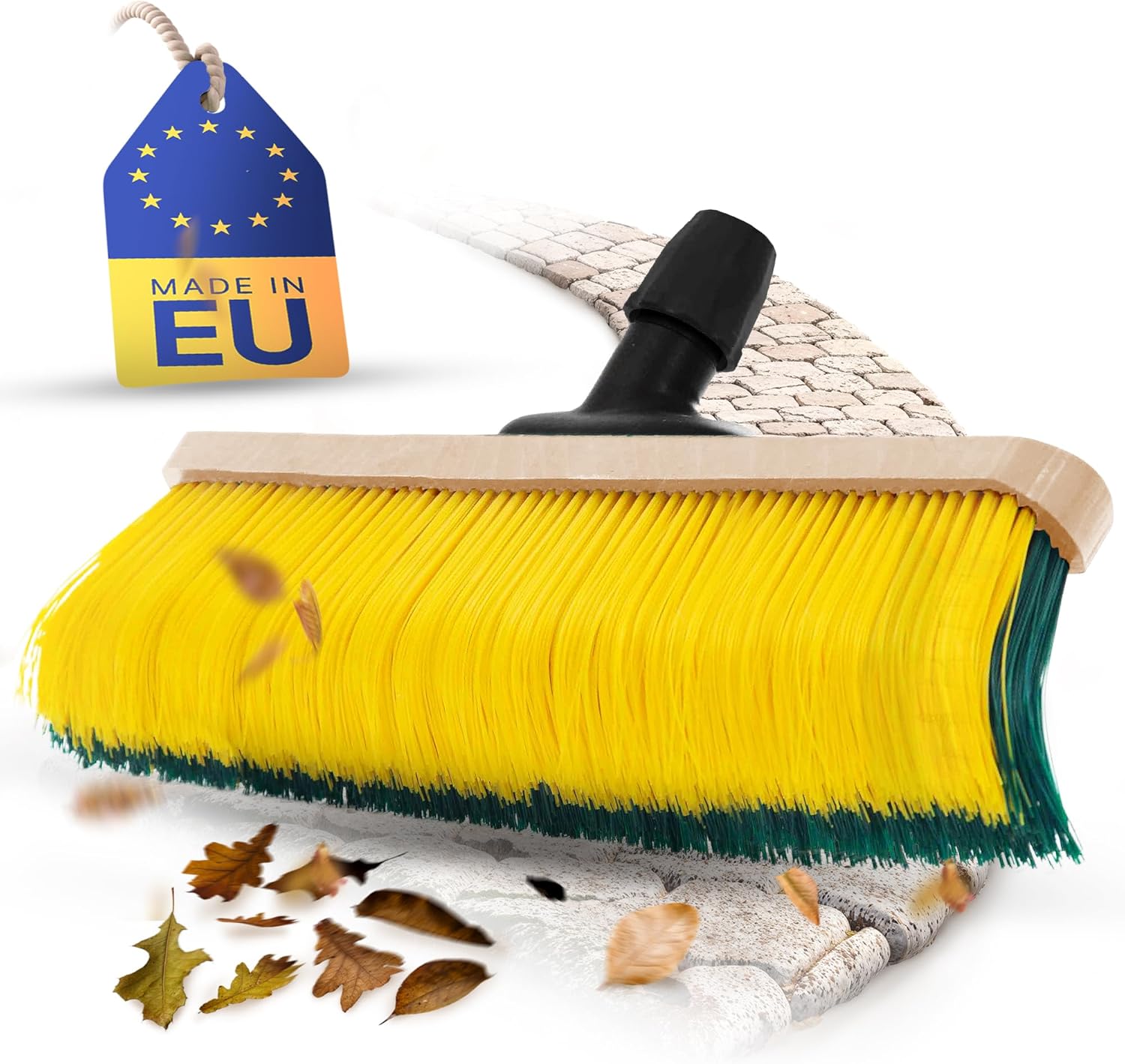 Novaliv Krallenbesen Besenkopf 60cm , Spezialbesen gebogenen Borsten Borsten -Ideal als Gartenbesen , Kratzbesen , Kunstrasen Besen , Optimal f&uuml;r Camping , Stra&szlig;enbesen 