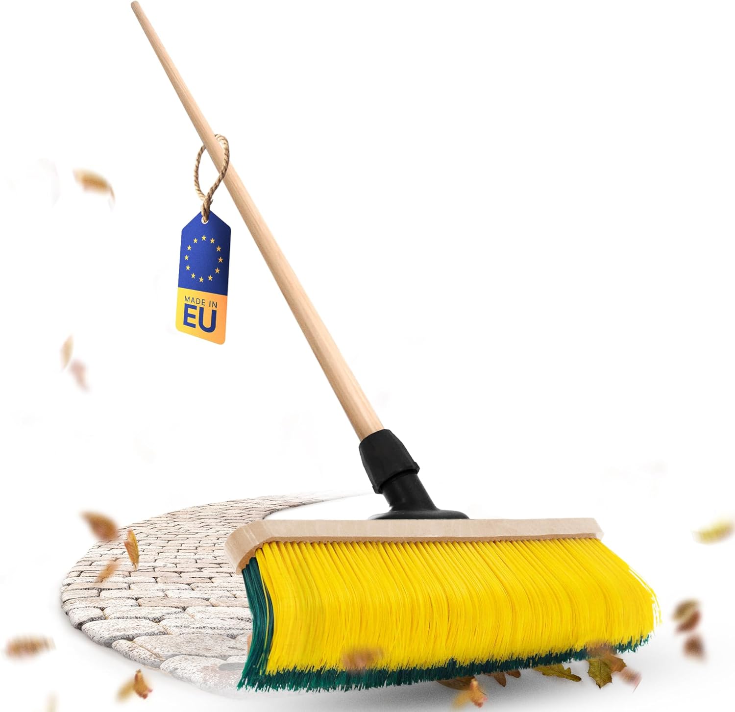 Novaliv Krallenbesen mit Stiel 60cm , Spezialbesen gebogenen Borsten Borsten -Ideal als Gartenbesen , Kratzbesen , Kunstrasen Besen , Optimal f&uuml;r Camping , Stra&szlig;enbesen 