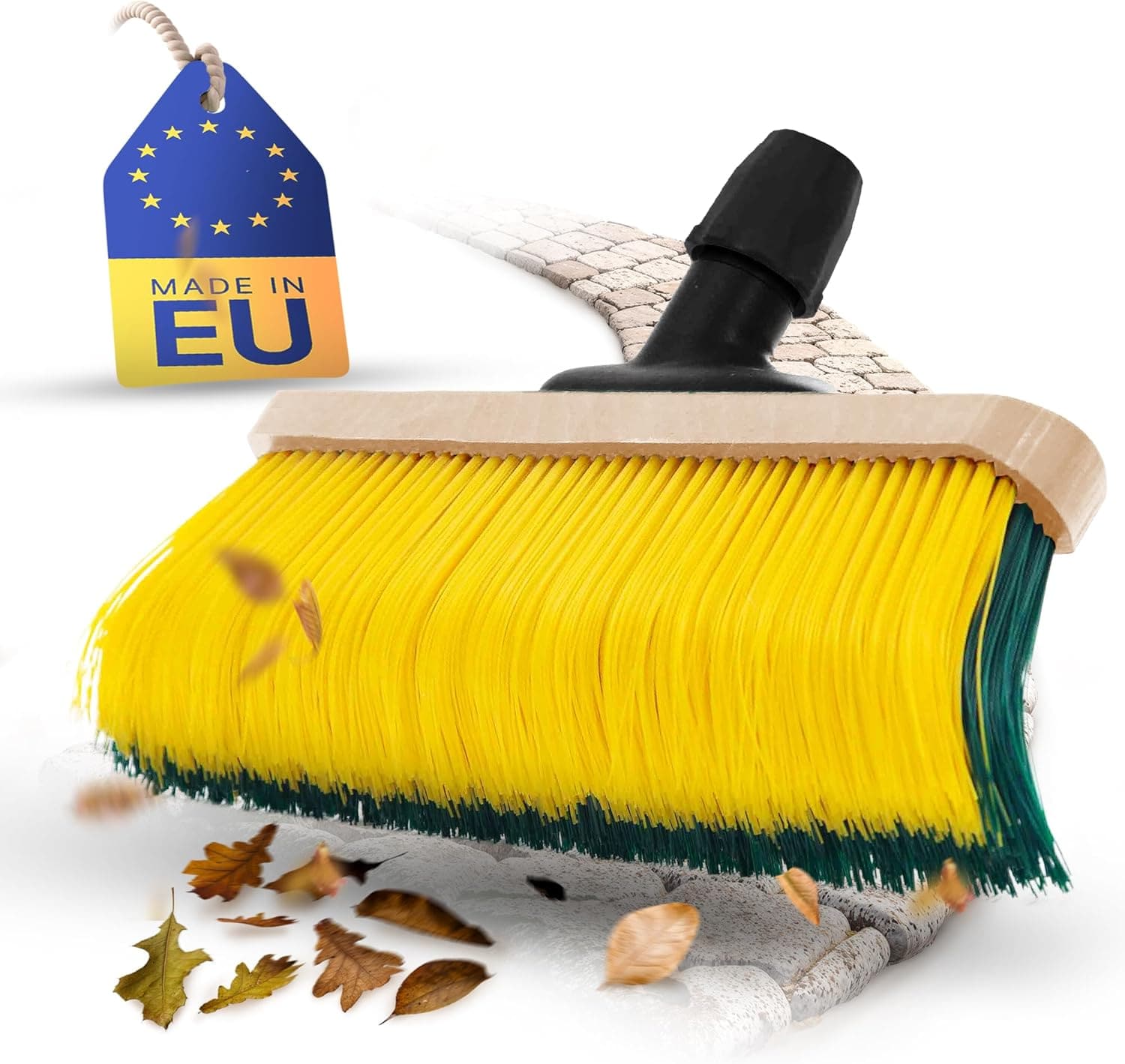 Novaliv Premium Krallenbesen Besenkopf 50cm , Spezialbesen gebogenen Borsten - Ideal als Gartenbesen , Kratzbesen , Kunstrasen Besen , Optimal f&uuml;r Camping , Stra&szlig;enbesen , Kehrbesen 