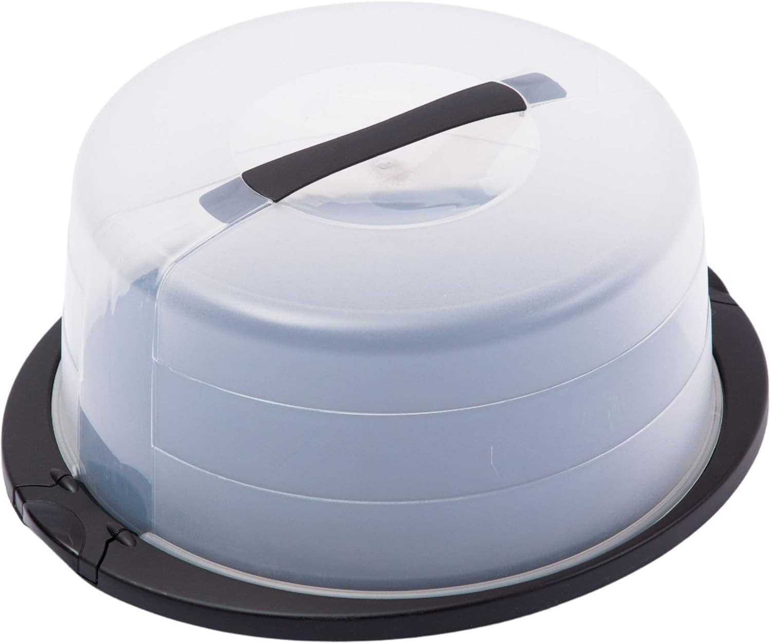 Novaliv Kuchen-Transportbox (Rund &Oslash;30 x 17 cm), Aufbewahrungsbox mit Deckel f&uuml;r Kuchen & Torten, Tortentransportbox Tortenglocke Tortenbeh&auml;lter, Zubeh&ouml;r Box Aufbewahrung Platte Beh&auml;lter Haube 