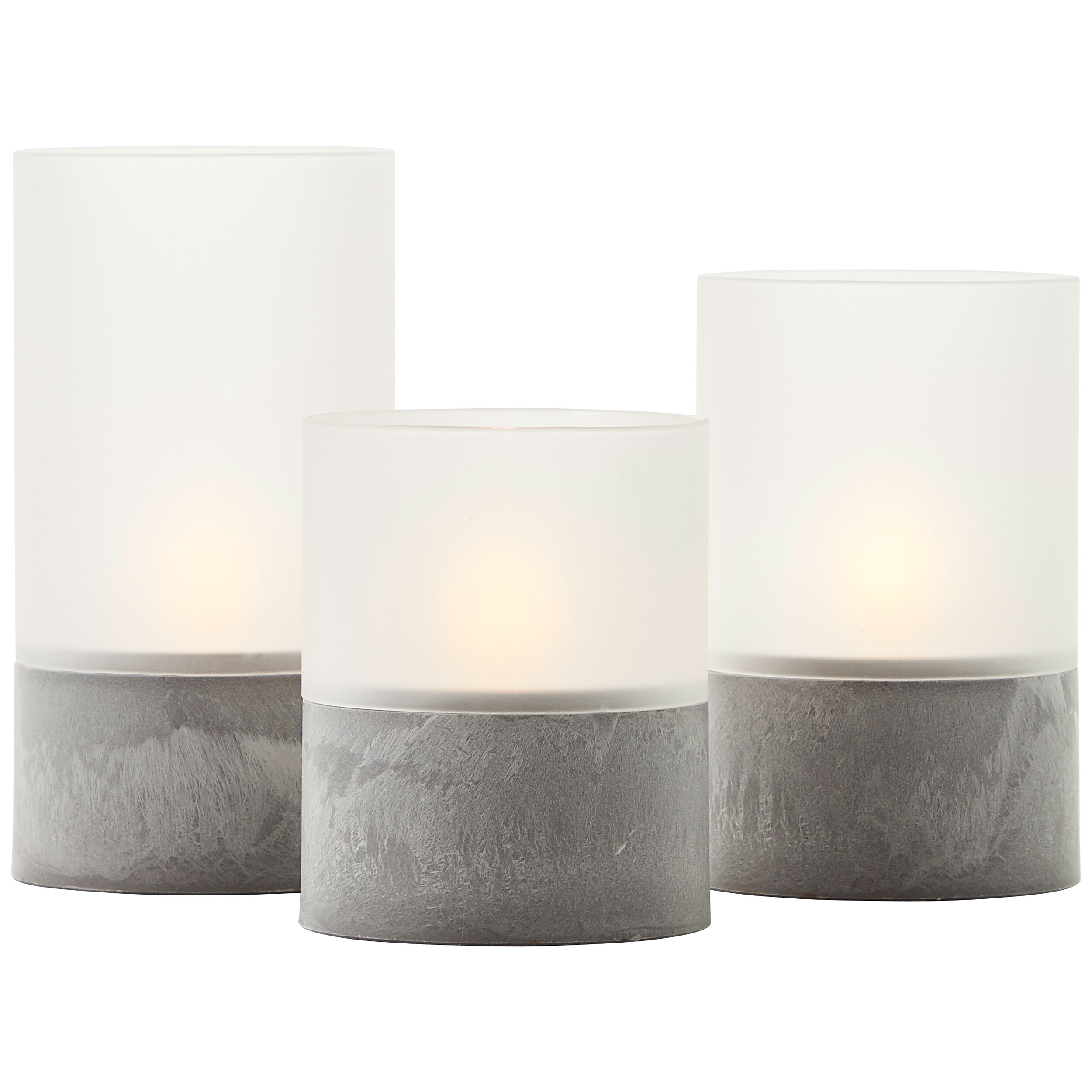 Brilliant Tischleuchte Bougie G92635A22 Au&szlig;enbereich , Badezimmer , Wohnzimmer , Schlafzimmer , Esszimmer Kunststoff/Glas Outdoor , Indoor grau - 