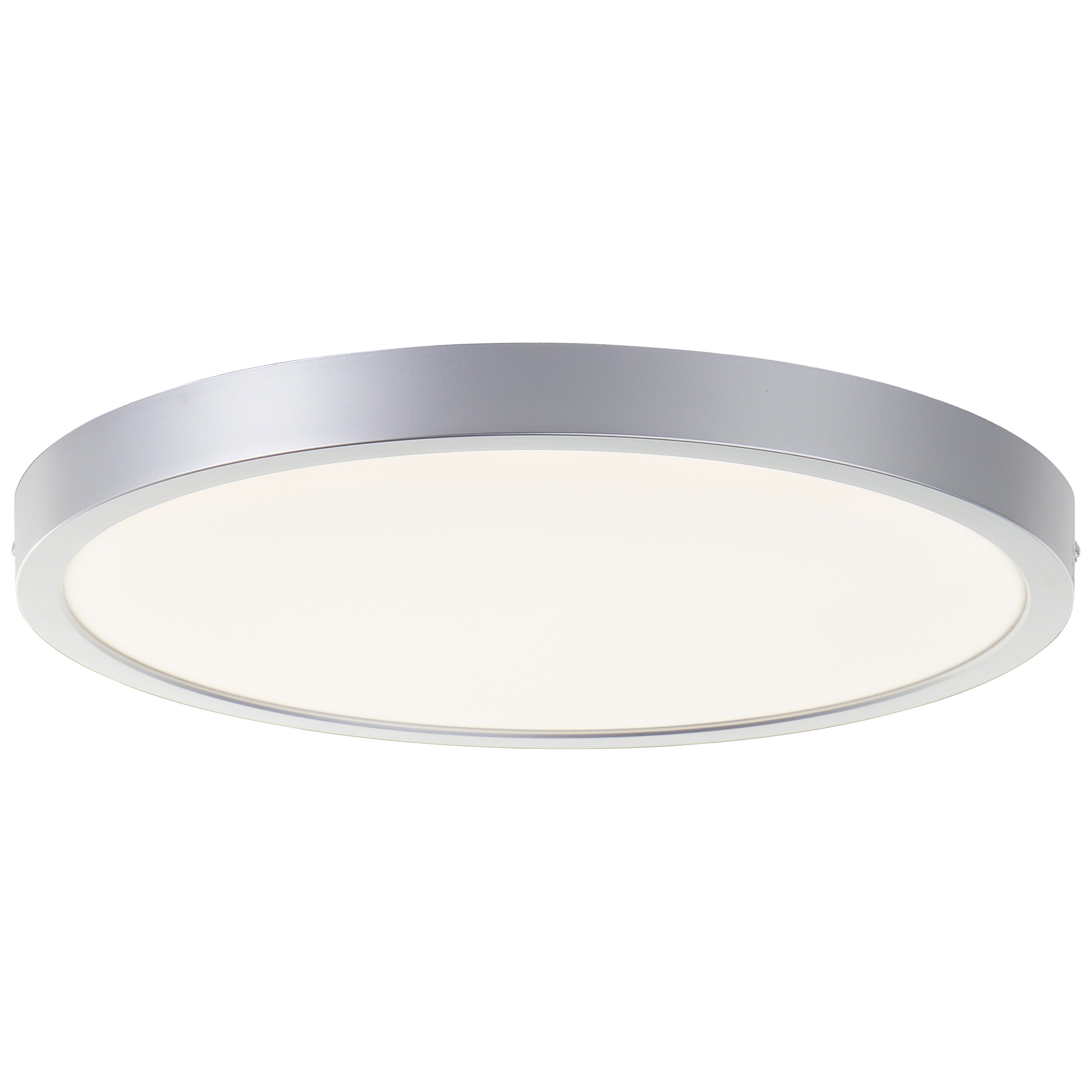 Brilliant LED Deckenleuchte Navara G80886/88 Badezimmer, K&uuml;che, Flur, Garage, 0 Kunststoff Outdoor, Indoor Decke silber - LED fest integriert 