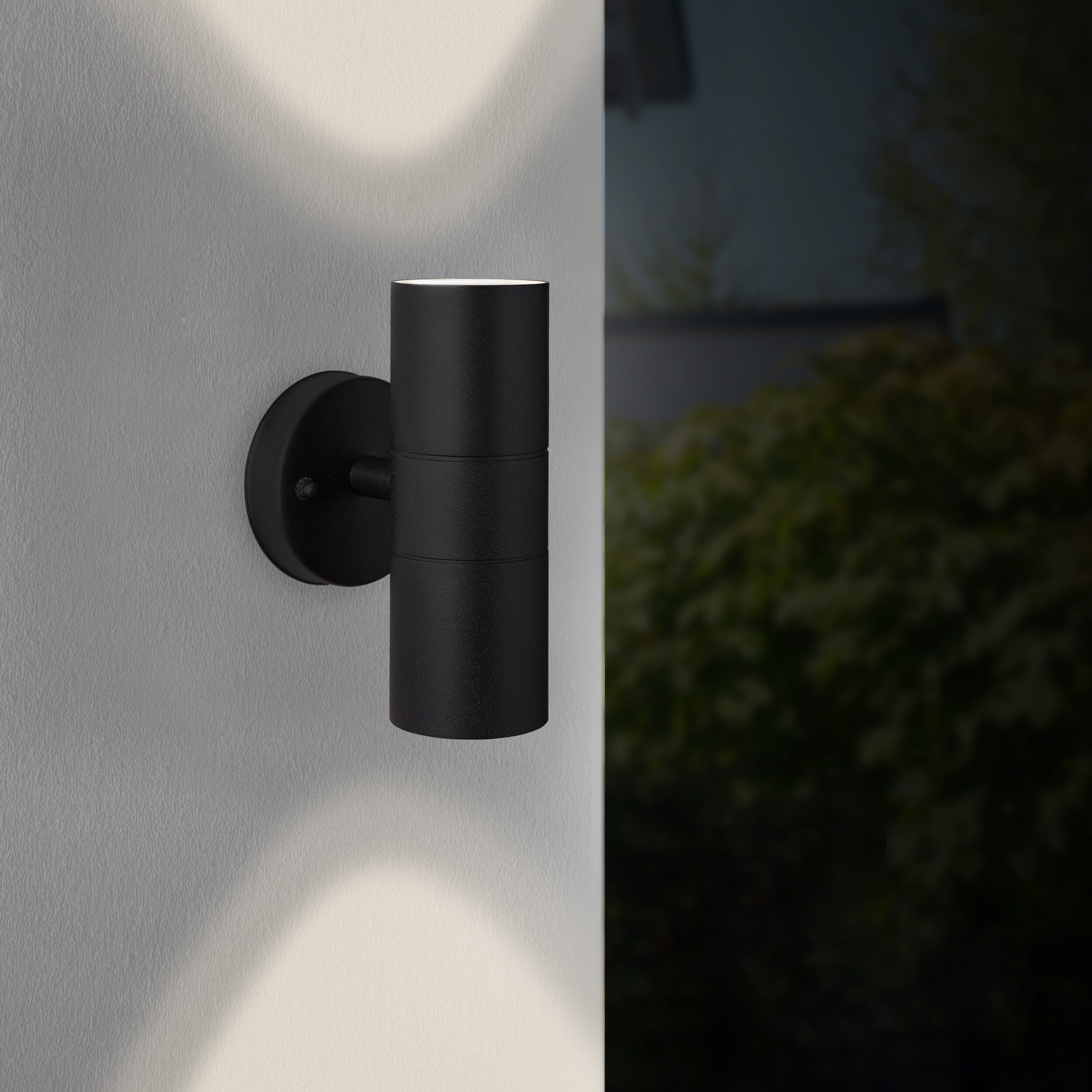Brilliant Wandleuchte Jandy 90966A06 Au&szlig;enbereich Metall/Glas Outdoor Wand schwarz - ohne Leuchtmittel 