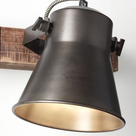 A60, für Lampe schwenkbar Normallampen geeignet enthalten) (nicht | bei Plow schwarz Marktkauf online stahl Wandspot 10W, Kopf BRILLIANT | E27, 1x bestellen