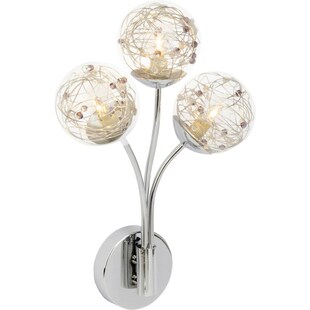 BRILLIANT Lampe Joya Wandleuchte 3flg chrom | 3x QT14, G9, 33W, geeignet für Stiftsockellampen (nicht enthalten) | Für LED-Leuchtmittel geeignet 