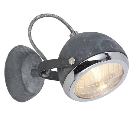BRILLIANT Lampe Rider Wandspot grau QT14, schwenkbar | Marktkauf bestellen enthalten) Kopf (nicht 1x bei | Beton 33W, geeignet online G9, für Stiftsockellampen
