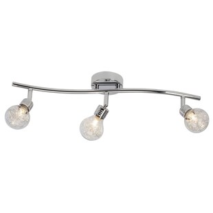 BRILLIANT Lampe Bulb Spotrohr 3flg chrom | 3x QT14, G9, 28W, geeignet für Stiftsockellampen (nicht enthalten) | Köpfe schwenkbar 