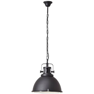 BRILLIANT Lampe Jesper Pendelleuchte 38cm Glas schwarz | 1x A60, E27, 60W, geeignet für Normallampen (nicht enthalten) | Kette ist kürzbar 