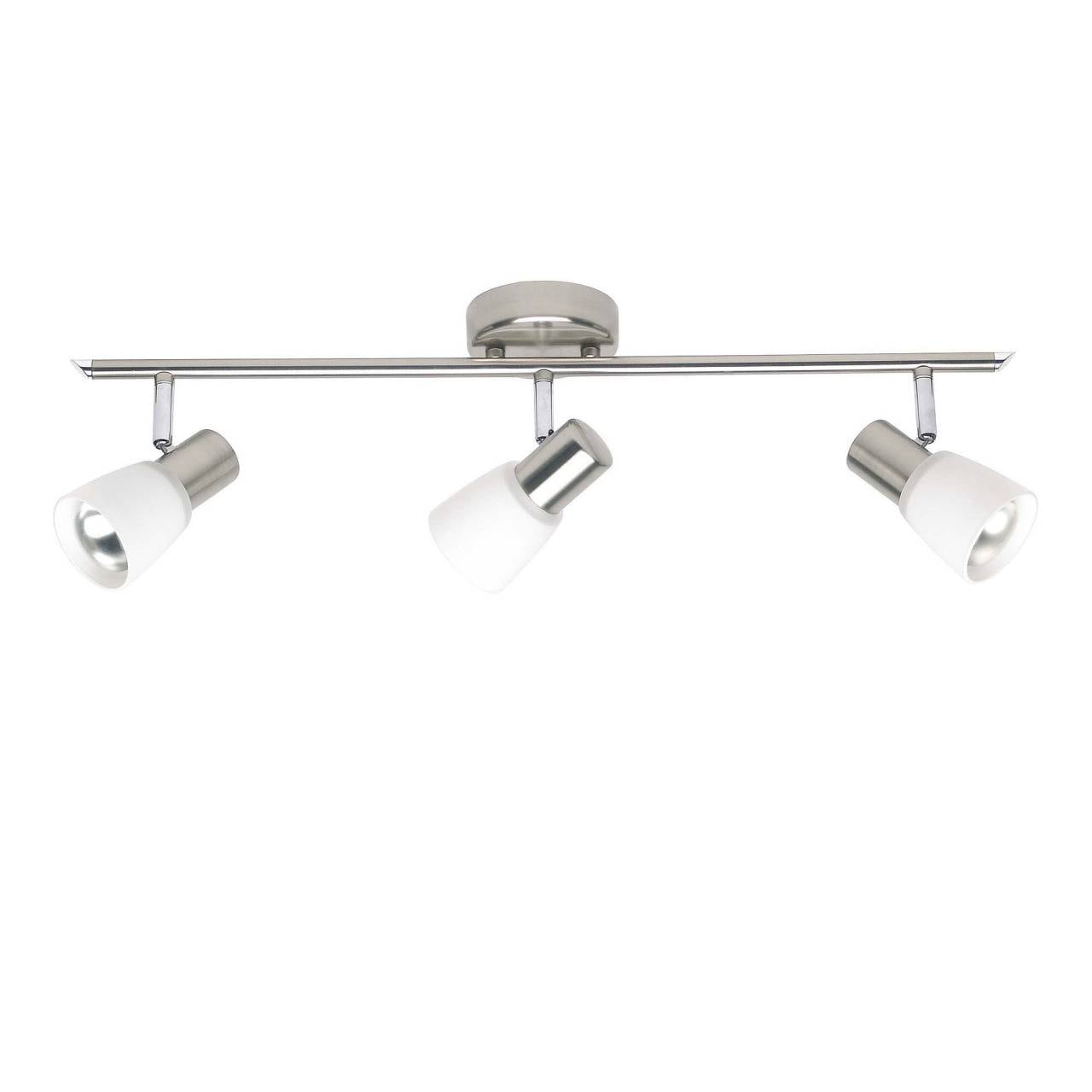 BRILLIANT Lampe Luca Spotrohr 3flg eisen/chrom/wei&szlig; | 3x R50, E14, 40W, geeignet f&uuml;r Reflektorlampen (nicht enthalten) | K&ouml;pfe schwenkbar 