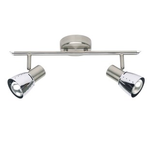 BRILLIANT Lampe Lava Spotrohr 2flg eisen/chrom | 2x R50, E14, 40W, geeignet für Reflektorlampen (nicht enthalten) | Köpfe schwenkbar 