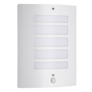 BRILLIANT Lampe Todd Außenwandleuchte Bewegungsmelder weiß | 1x A60, E27, 60W, geeignet für Normallampen (nicht enthalten) | IP-Schutzart: 44 - spritzwassergeschützt 