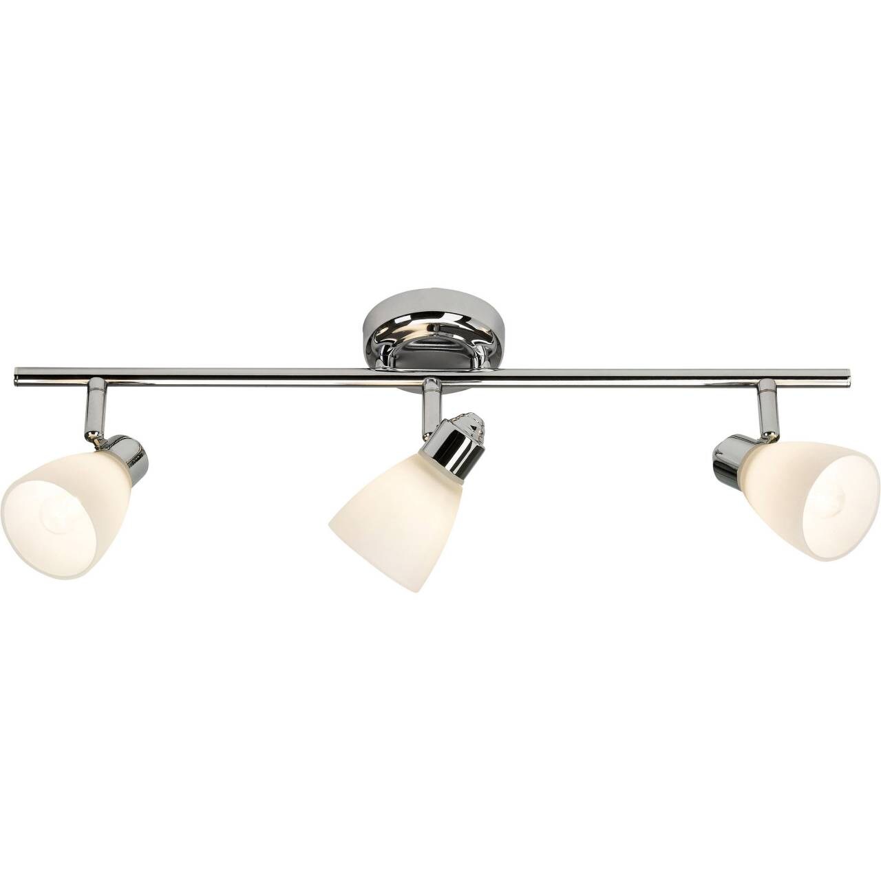 Brilliant Deckenstrahler "Kensington" G9 1 Stk. Spotrohr 3flg chrom/weiß