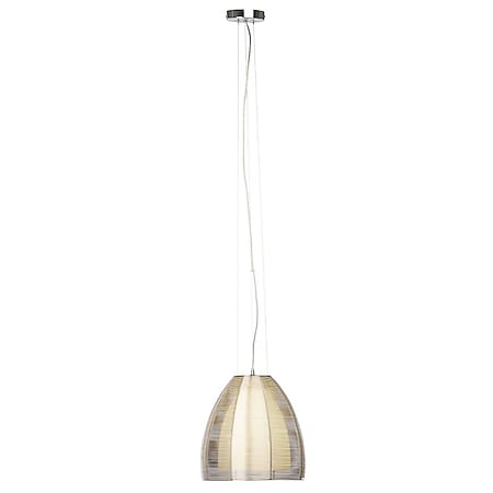 BRILLIANT Lampe Relax Pendelleuchte 30cm chrom/weiß | 1x A60, E27, 60W,  geeignet für Normallampen (nicht enthalten) | In der Höhe einstellbar /  Kabel kürzbar bei Marktkauf online bestellen