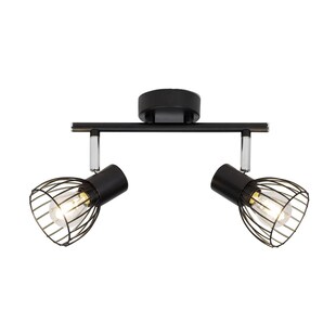 BRILLIANT Lampe Blacky Spotrohr 2flg schwarz | 2x D45, E14, 40W, geeignet für Tropfenlampen (nicht enthalten) | Für LED-Leuchtmittel geeignet 