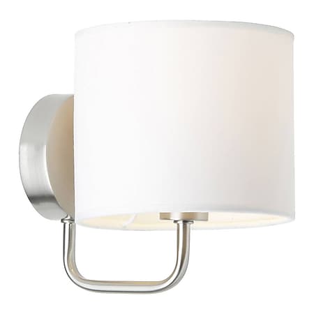 BRILLIANT Lampe Sandra Wandleuchte eisen/weiß | 1x D45, E14, 40W, geeignet für Tropfenlampen (nicht enthalten) | Für LED-Leuchtmittel geeignet 