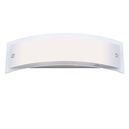 BRILLIANT Lampe Elysee Wandleuchte 2flg edelstahl/weiß | 2x C35, E14, 40W, geeignet für Kerzenlampen (nicht enthalten) | IP-Schutzart: 21 - tropfwassergeschützt 