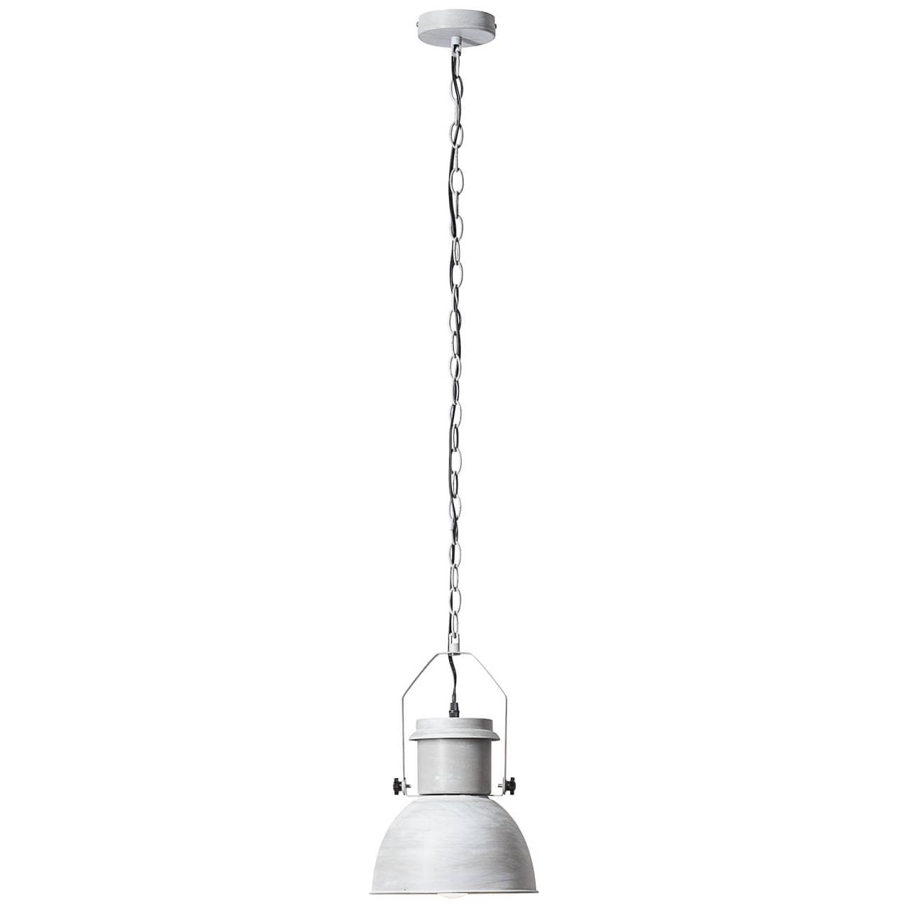 BRILLIANT Lampe Salford Pendelleuchte 23cm grau Beton | 1x A60, E27, 60W, geeignet f&uuml;r Normallampen (nicht enthalten) | F&uuml;r LED-Leuchtmittel geeignet 