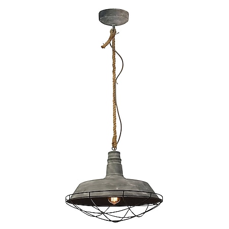BRILLIANT Lampe Rope Pendelleuchte 47cm online A60, grau bei Marktkauf | für (nicht Für geeignet Normallampen geeignet 60W, 1x Beton LED-Leuchtmittel bestellen E27, | enthalten)