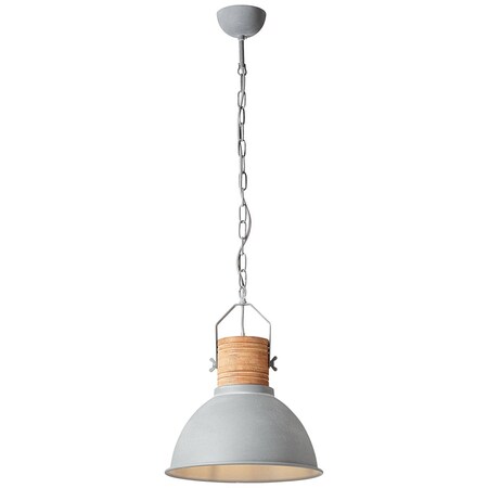 geeignet | A60, 1x (nicht enthalten) 39cm Frida bei | beton/holz bestellen Lampe Normallampen kürzbar Kette BRILLIANT ist Pendelleuchte für online Marktkauf E27, 60W,