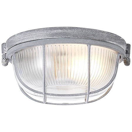 BRILLIANT Lampe Lauren Wand- und Deckenleuchte 19cm grau Beton | 1x A60, E27, 40W, geeignet für Normallampen (nicht enthalten) | Für LED-Leuchtmittel geeignet 
