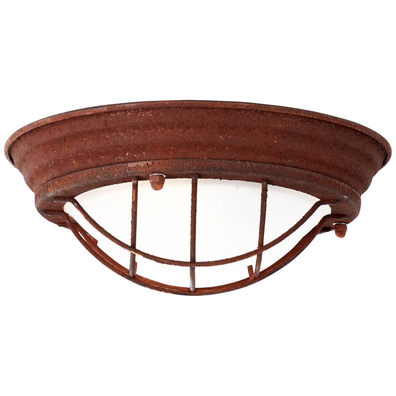 BRILLIANT Lampe Typhoon Wand- und Deckenleuchte 29cm rostfarbend/wei&szlig; | 1x A60, E27, 40W, geeignet f&uuml;r Normallampen (nicht enthalten) | F&uuml;r LED-Leuchtmittel geeignet 