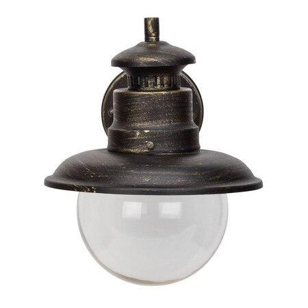 BRILLIANT Lampe Artu E27, 60W, schwarz online Außenwandleuchte für hängend gold A60, bei Marktkauf enthalten) spritzwassergeschützt (nicht Normallampen geeignet - 44 IP-Schutzart: bestellen | 1x 