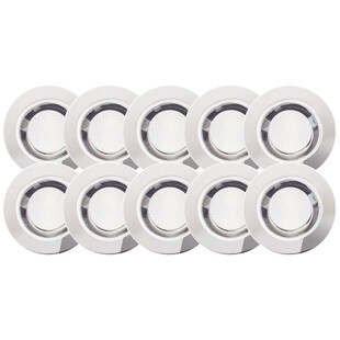 BRILLIANT Lampe Cosa 30 LED Einbauleuchtenset 10 Stück edelstahl/kaltweiß | | IP-Schutzart: 44 - spritzwassergeschützt 