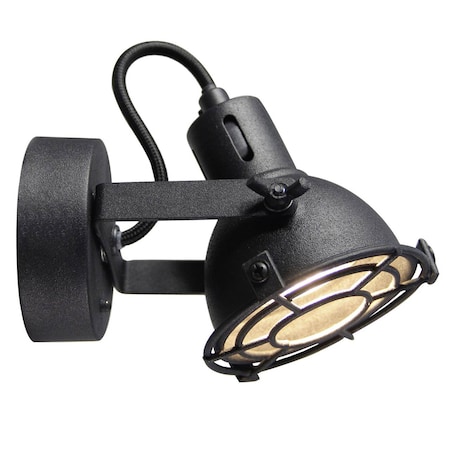LED-PAR51, 3000K) schwarz online Jesper LED-Reflektorlampe BRILLIANT bei Lampe | 1x bestellen schwenkbar LED | (380lm, korund Wandspot Kopf Marktkauf GU10, 5W inklusive,