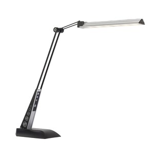 BRILLIANT Lampe Jaap LED Schreibtischleuchte schwarz/chrom | 1x 6W LED integriert, (420lm, 5500K) | Mit 3-Stufen-Touchdimmer 