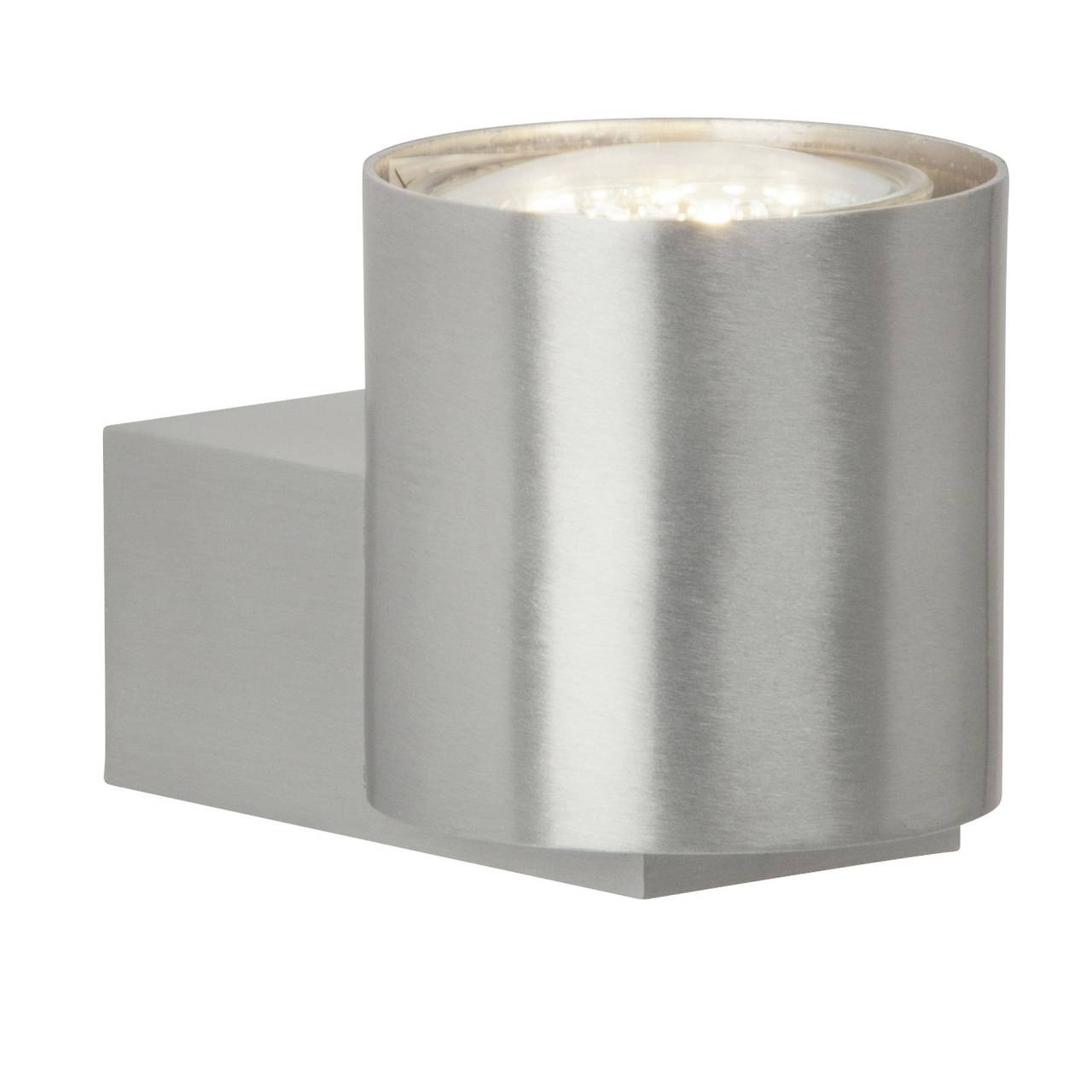 BRILLIANT Lampe Izon LED Wandleuchte Uplight alu | 1x LED-PAR51, GU10, 3W LED-Reflektorlampe inklusive, (250lm, 3000K) | Energiesparend und langlebig durch LED-Einsatz 