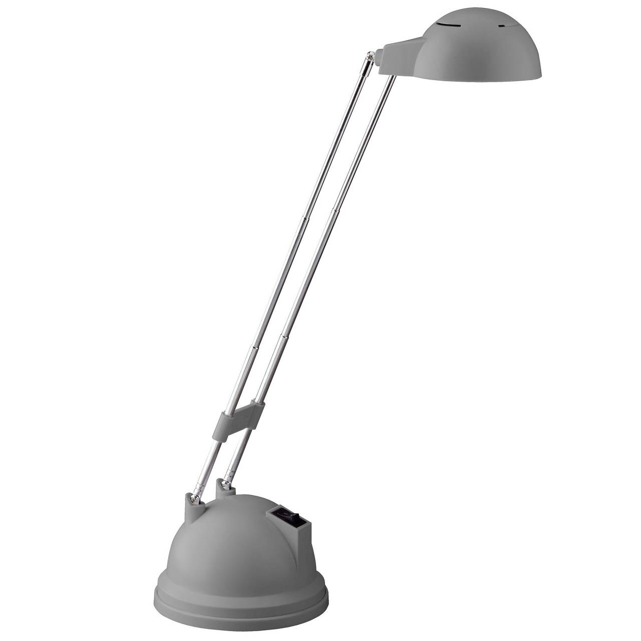 BRILLIANT Lampe Katrina LED Tischleuchte titan | 1x 5.7W LED integriert (SMD), (600lm, 2700K) | Mit Kippschalter / Kopf schwenkbar 