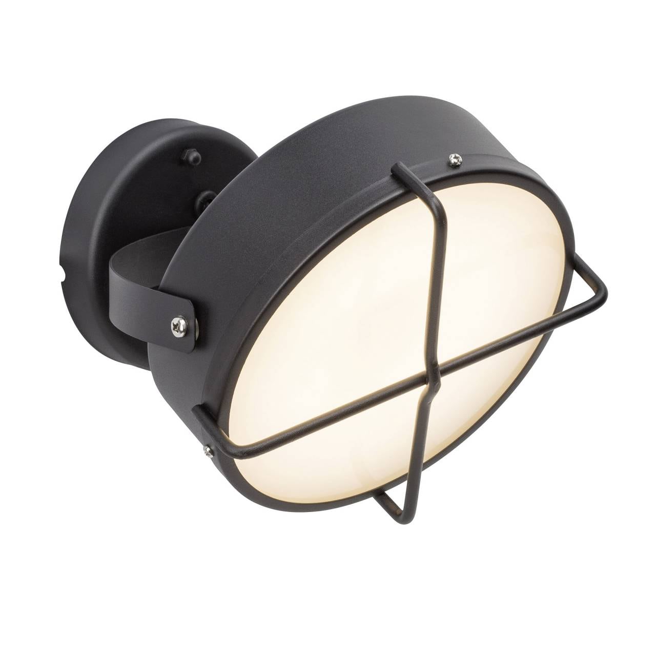 BRILLIANT Lampe Nyx LED Au&szlig;enwandleuchte anthrazit | 1x 10W LED integriert, (1000lm, 3000K) | IP-Schutzart: 44 - spritzwassergesch&uuml;tzt 