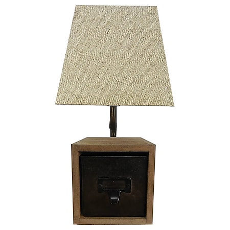 BRILLIANT Lampe Casket Tischleuchte zink antik/beige | 1x A60, E27, 25W,  geeignet für Normallampen (nicht enthalten) | Mit Schnurzwischenschalter  bei Marktkauf online bestellen